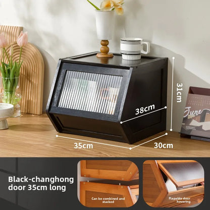 Multi functional stackable storage cabinet with lid, miscellaneous storage box, household storage box, bedside cabinet
