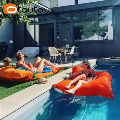OTAUTAU Outdoor Bean Bag Pillowsac Cover Beach Swim Pool Floats Lounger Bed DD034【No Filler!Need To Buy Filler By Yourself !】