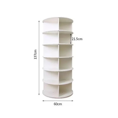 Multifunctional rotating shoe rack storage rack household bag toy floor-standing 360-degree rotating storage rack display rack
