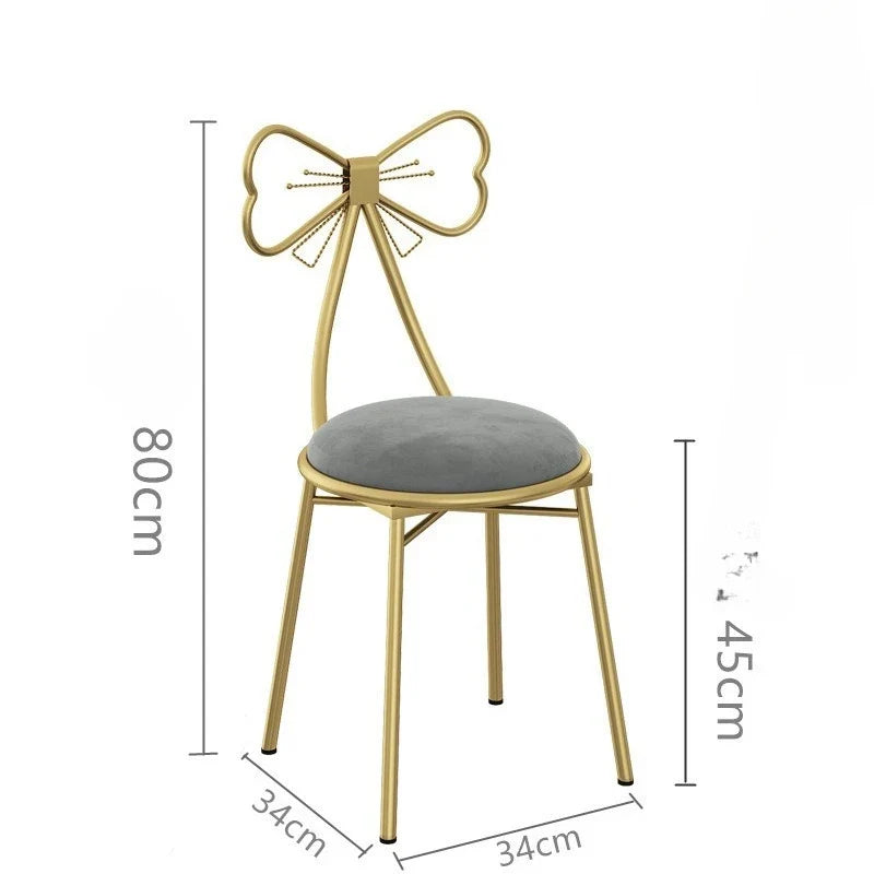 Italian simple girl bedroom dresser stool butterfly back chair ins makeup stool wholesale butterfly chair