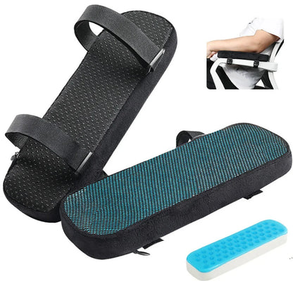Ergonomic Armrest Pads- Office Chair Arm Rest Cover Pillow - Elbow Support Cushionfor Computer, Gaming and Desk Chairs  (Set of