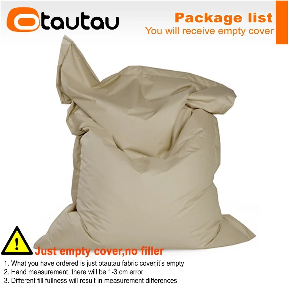 OTAUTAU M/L Outdoor/Home Bean Bag Cover 140x180cm DD103【No Filler Inside! You Need To Buy Filler By Yourself !】