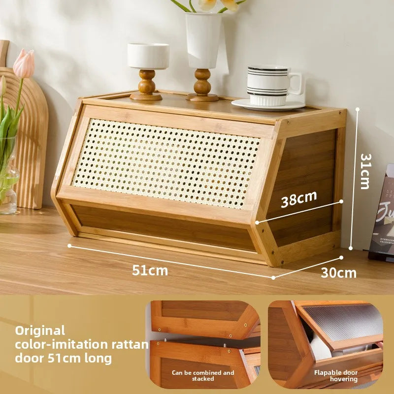 Multi functional stackable storage cabinet with lid, miscellaneous storage box, household storage box, bedside cabinet