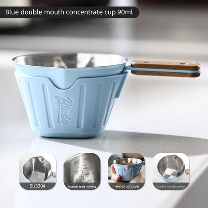 Bincoo Multi Color Espresso Shot Glass, 304 Stainless Steel with Heat Resistant Design and Precise Measurement Scale for Barista