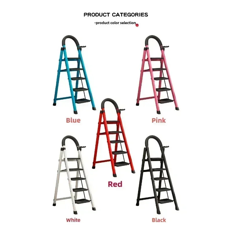Ladder, zigzag ladder, folding ladder, three four five six step ladder, thickened carbon steel engineering ladder