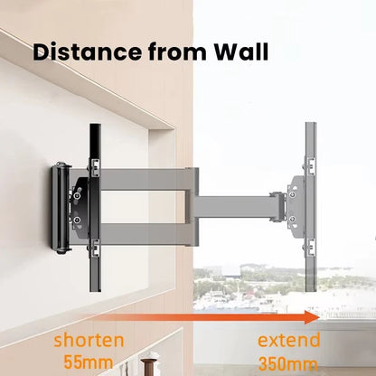 Full Motion TV Wall Mount for Most 40-80 inch TV Swivel Tilt Mount with Dual Articulating Arms Up to 121 lbs VESA 600x400mm