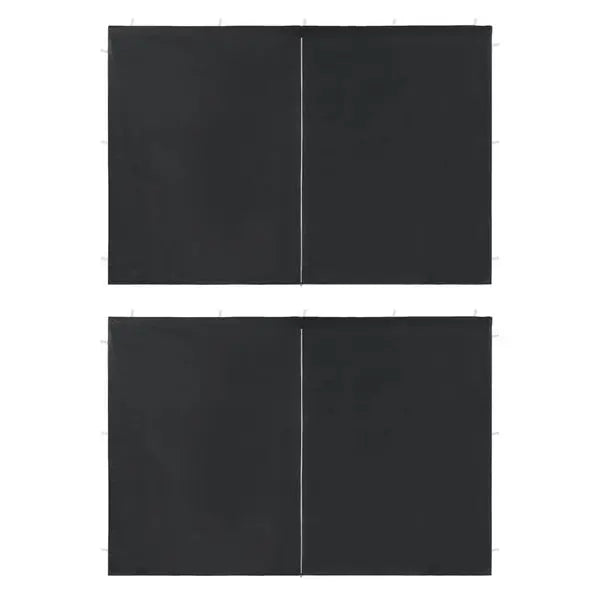 Anthracite 100% PE Waterproof Gazebo Sidewall UV Protected Outdoor Canopy Tent Replacement Side Wall