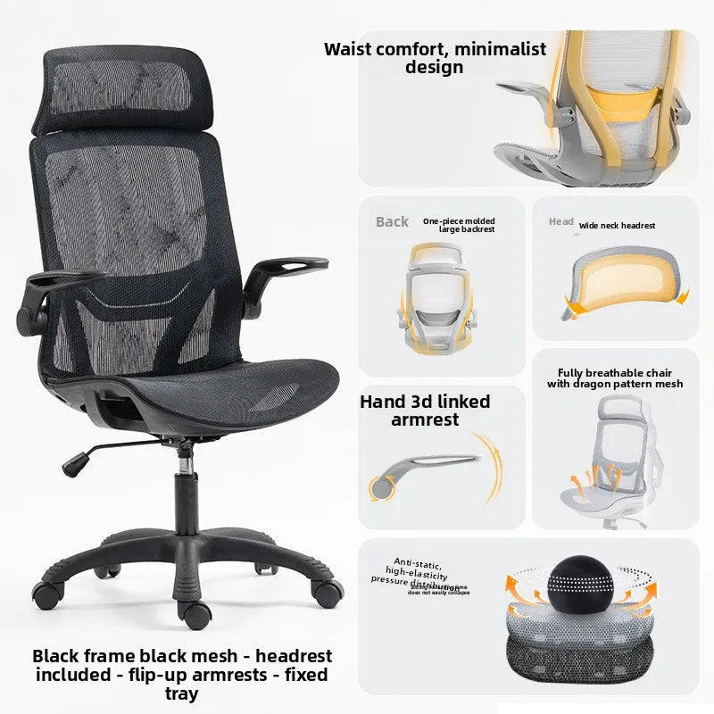 Multi-functional Ergonomic Chair Computer Conference Chair Chair Desk Learning Backrest Gaming Chair