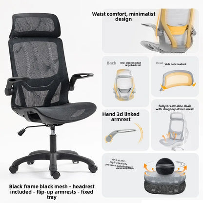 Multi-functional Ergonomic Chair Computer Conference Chair Chair Desk Learning Backrest Gaming Chair