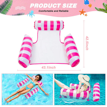 Inflatable Pool Floats Adult Size Water Hammock,Floats for Swimming Pool Multi-Purpose Pool Floating Toys,Pool Rafts Lounge