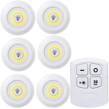Dimmable LED Under Cabinet Light with Remote Control Battery Operated LED Closets Lights Wardrobe Bathroom lighting Night Light
