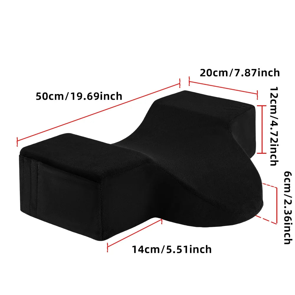 U-shaped memory foam false eyelashes pillow ergonomic curve neck pillow salon home eyelash transplantation beauty makeup
