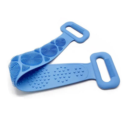 Body Sponge Silicone Brushe Bath Towels Scrubber Rubbing Back Peeling Massage Shower Belt Extended Skin Clean Brushes Bath Brush