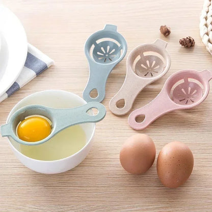 1PC/4PCS Wheat Straw Egg White Separator Egg Yolk Separator Egg Filter Kitchen Baked Egg Yolk Egg White Filter  kitchen gadgets