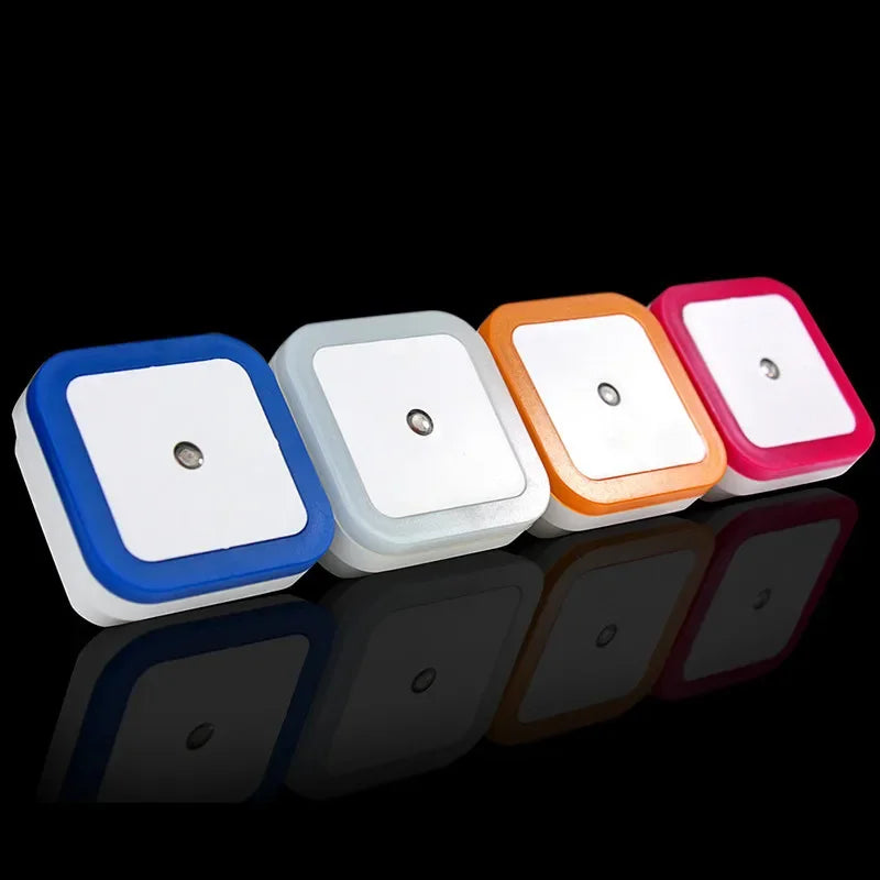 LED Night Light Wireless Sensor EU/US Plug Mini Square Lighting Lamp For Baby Children Living Room Bedroom Corridor Night Lights