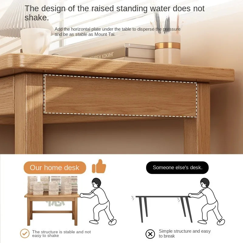 Solid wood desk for students, home use, bedroom, computer desk, study desk, writing desk, office desk