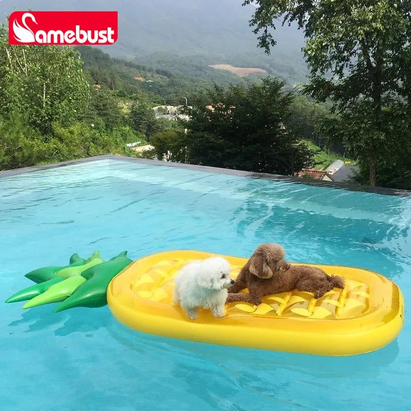 Camebust Inflatable Water Float, Inflatable Pineapple Watermelon Fun Beach Float, Swimming Party Decoration Toys, Inflatable Vil