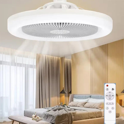 Smart 3-in-1 Ceiling Fan LED Lights Remote Control 3-Speed E27 Lighting Base for Bedroom Living Room Electric fan AC85-260V