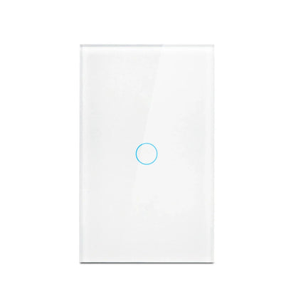 AC100-240 Touch Switch Power Led Panel Wall Light Switches Tempered Black White Crystal Glass 1/2/3 Gang Interruttore Switch
