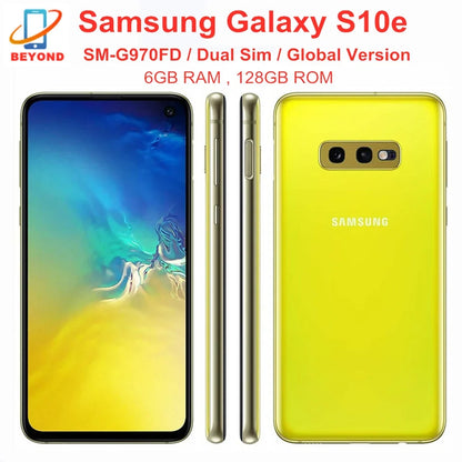 Samsung Galaxy S10e Duos G970FD Dual Sim Global Version Exynos 6GB RAM 128GB ROM Octa Core 5.8' NFC Original Unlocked Cell Phone