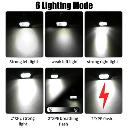 Bright Bicycle Light T6 LED Front USB Rechargeable MTB Mountain Bicycle Lamp 1000LM Bike Headlight Flashlight Cycling Scooter