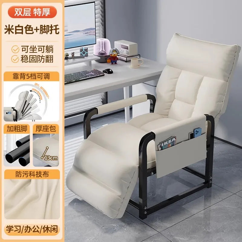 Folding Convertible Sofa Bed Recliner Lazy Armchair Single Sofa Lounge Chair Living Room Balcony Office Bedroom Home Furniture