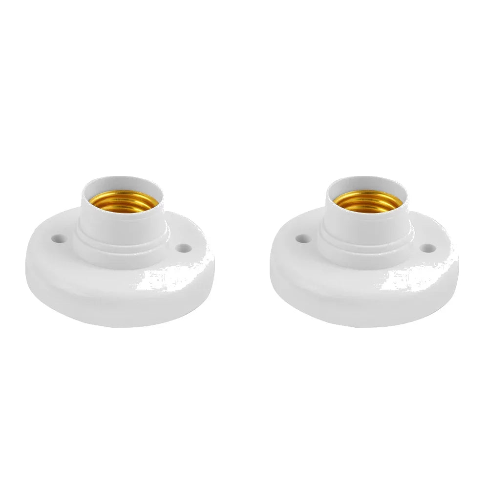 E27 Lamp Holder Screw Cap Socket White Ceiling Light Multifunctional Lamp Bulb Fixing Base Stand Light Bulb Holder