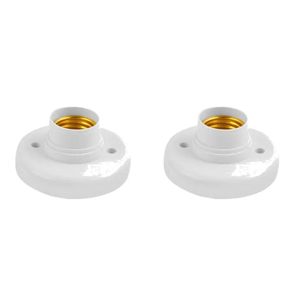 E27 Lamp Holder Screw Cap Socket White Ceiling Light Multifunctional Lamp Bulb Fixing Base Stand Light Bulb Holder