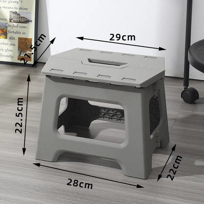 Folding stool, portable outdoor bench, low plastic, easy to carry, suitable for street vending, thickened stool, small household