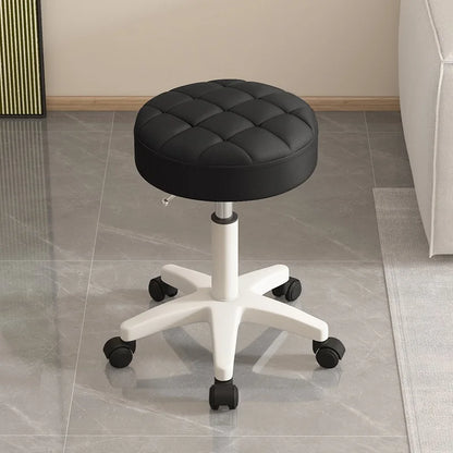 Massage stool Beauty salon stool Lifting rotating round stool Hair manicure Barber shop stool Round stool with wheels