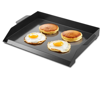 Carbon Steel Griddle 22x16 inch Universal Flat Top Rectangular Plate Gas Grill Griddle for BBQ Grill Teppanyaki Portable Family