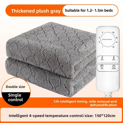Electric Heated Blanket Dual Control Waterproof Quick Heating Machine Washable Single Double King Queen Home Use OEM Wholesale