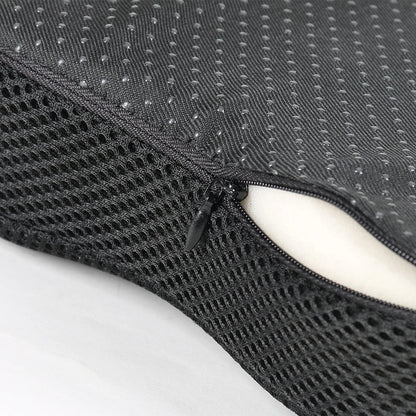 Comfortable breathable seat cushion, U-shaped design wave sponge massage cushion can relieve buttock pressure/coccyx pain