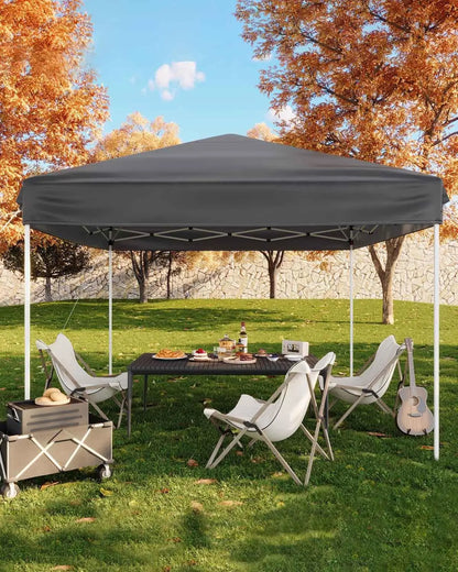 10x10ft Pop Up Canopy Tent, Outdoor Instant Shelter UV Protection Waterproof Sun Shade With Sandbags Carry Bag For Patio Party