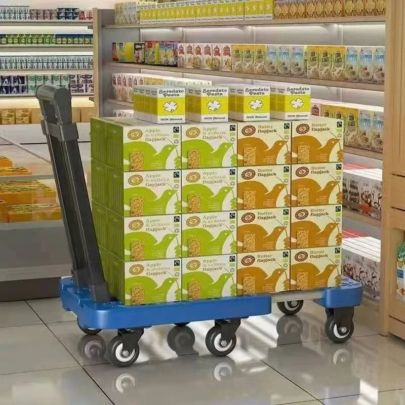 Folding Garden Wagon Heavy Duty Collapsible Utility Cart Portable Foldable Hand Truck Quiet Wheels All Terrain Grocery Camping