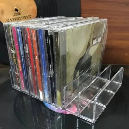 DVD/CD Organizer,Eyeshadow Palette Storage Tray Cosmetics Rack Makeup Tools Compartment Holder Sunglasses Storage Shelf