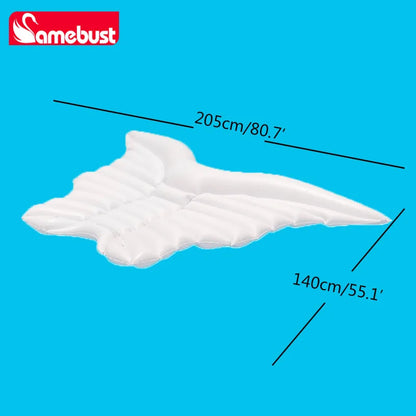 Camebust inflatable PVC Floating Row butterfly pool floats angel wings water floating