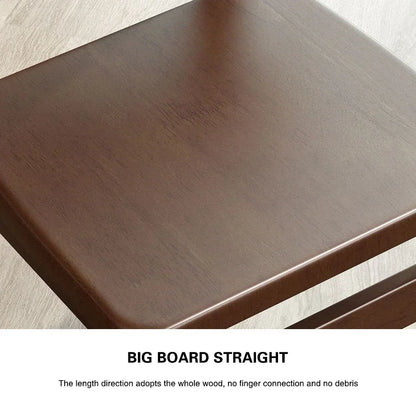 Solid Wood Backrest Chair Household Living Room Small Low Stool Dining Chair Non-Slip Children's Bedroom Shoe Change Stool