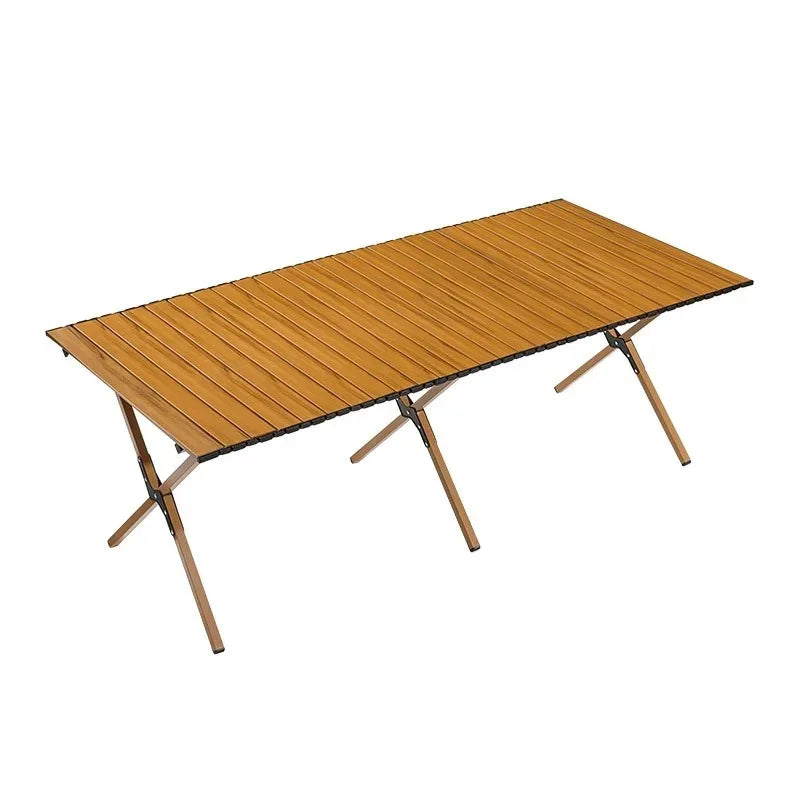 Portable Wooden Picnic Table Outdoor Folding Camping Table Lightweight Compact Camping Picnics Backyard Parties Beach Trips