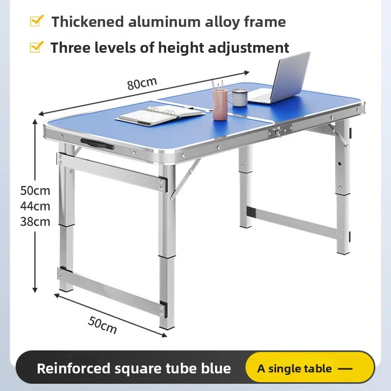 Portable Folding Aluminum Alloy Camping Picnic Table Lightweight Collapsible Carry Handle Easy Setup