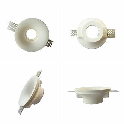 Recessed Gypsum Downlight Ceiling Lamp GU10 LED Anti-Glare Embedded Borderless Spotlight Living Room Bedroom Aisle Home Lighting
