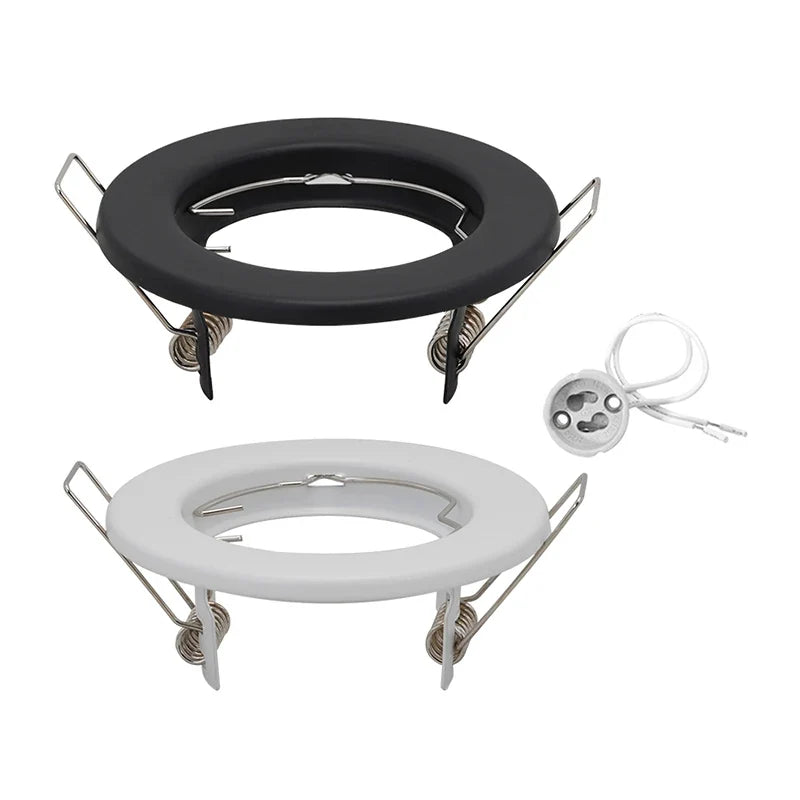 6pcs Down Light Frame Recessed LED Ceiling Fixtures Downlight GU10 MR16 Ceiling Spot Lights Fitting Fixture