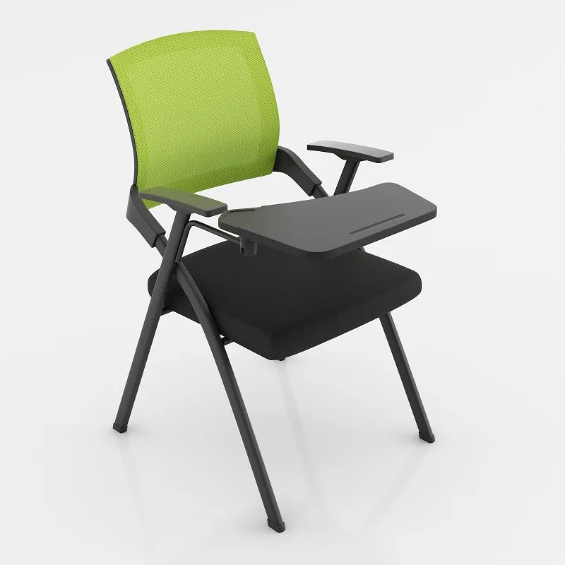 Folding training chair with desk board, foldable writing board, office meeting room, integrated table and chairs, conference