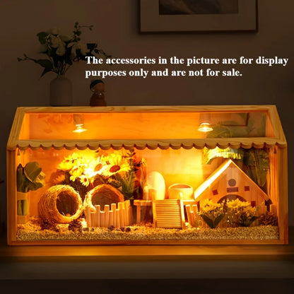 Small Pet Feeding Box Chick Insulation Box Hamster Box Climbing Pet Villa - for Pet Mice Rutin Chickens Reptiles Hedgehogs