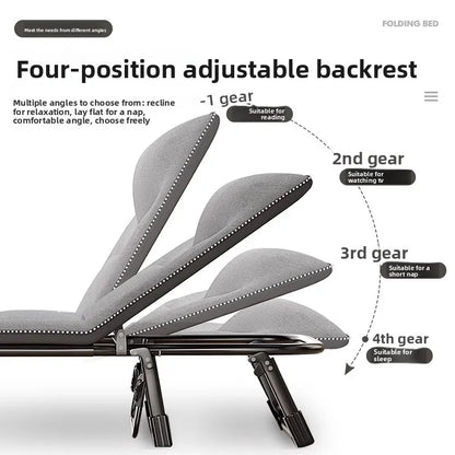Single folding bed office lunch break artifact sleeping back chair can be placed flat hospital escort bed outdoor camp bed