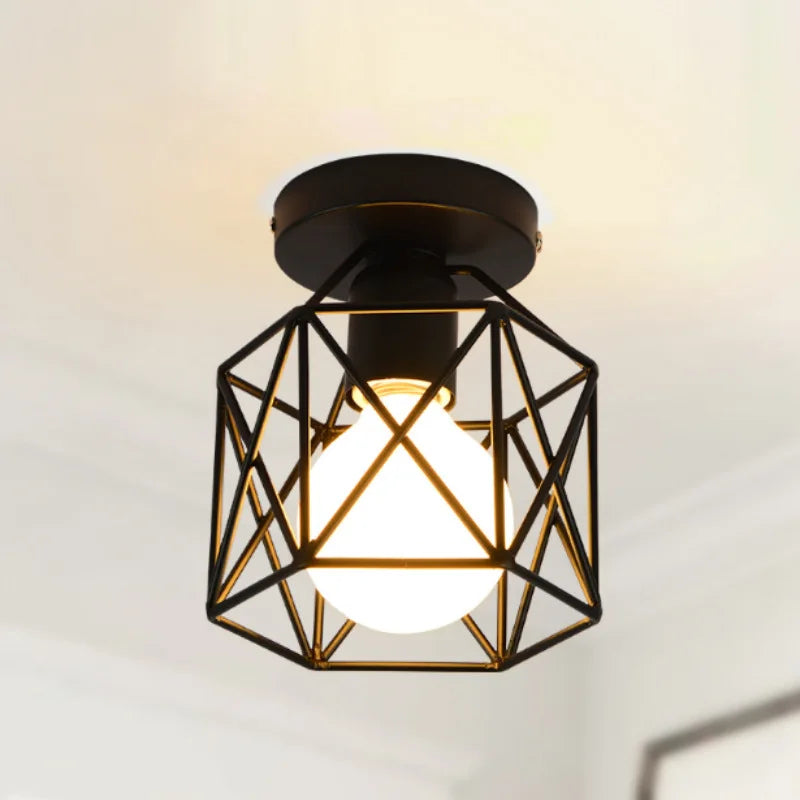 Modern LED Pendant Light Iron E27 blub base Minimalist Hanging Lamp Living Room Bedroom Restaurant Shop Bar Fixture Decoration