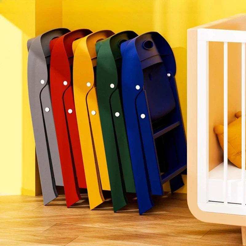 Children Chair Kids Toddler Baby Seat Chair Folding Backrest Non Slip Thickened Stool Sturdy Portable Nursery Kindergarten Home