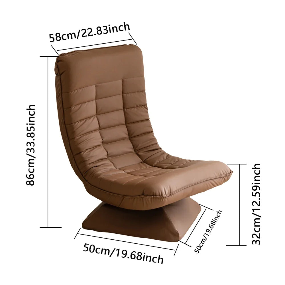 Rotating Lounge Chair for Adults And Children - 360-Degree Swivel Seating - Cushioned Banana Chair