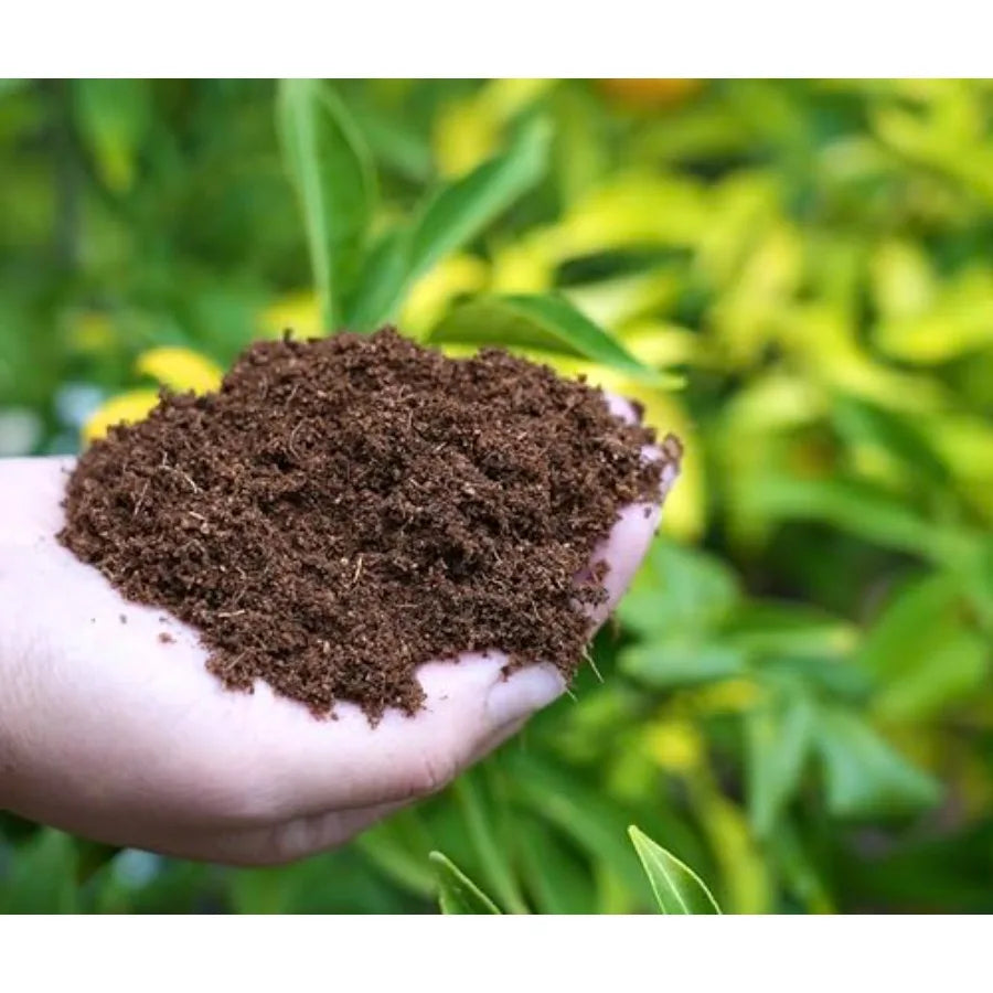 Happy Trees Coco Coir Loose Coconut Fiber Growing Medium Potting Mix Seed-Starting Premium Quality Triple-Washed for Low Salt/E