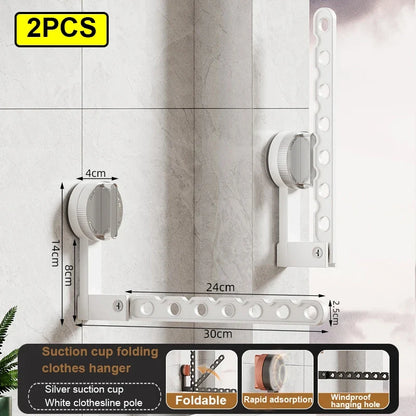 Wall Mount Clothes Hanger Laundry Hanger Dryer Rack Retractable Clothes Rack Wall Hangers for Clothes Closet Clothes Hanger